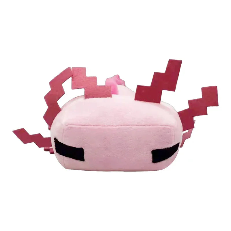 Cute Pink Pixel Axolotl Plush