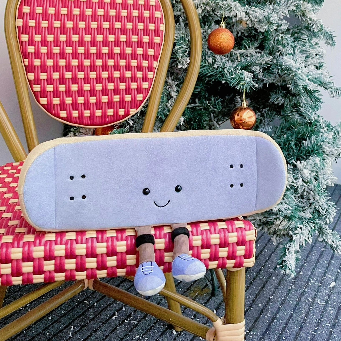 Cute Skateboard with Legs Plush