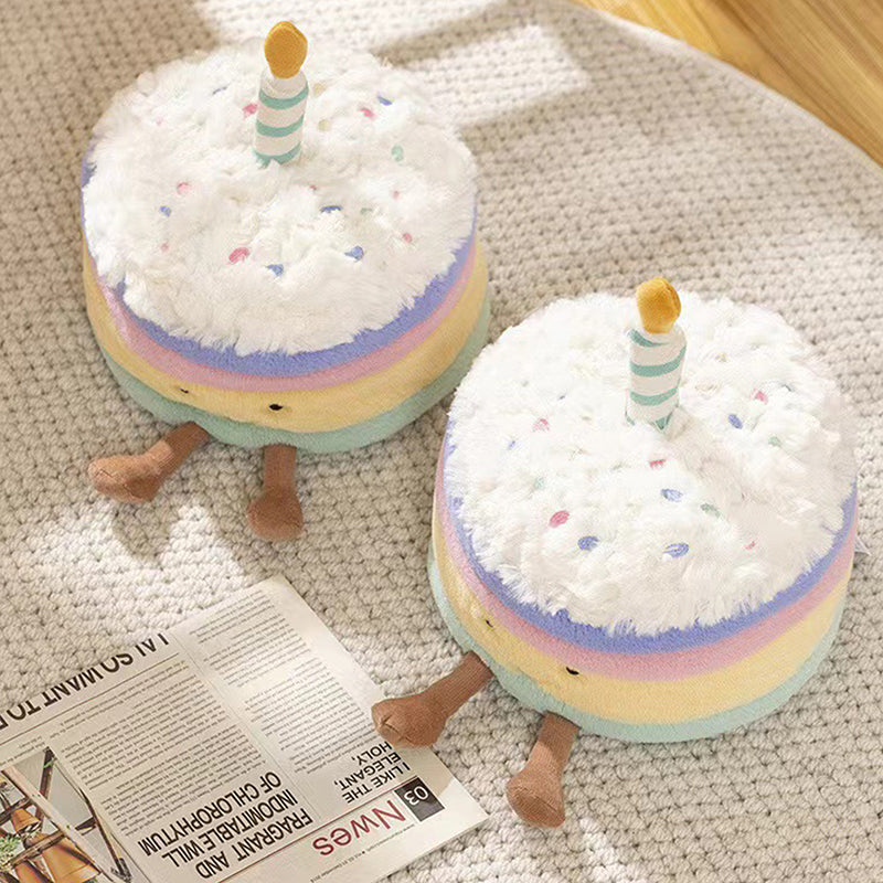Colorful Brithday Cake Stuffed Plush