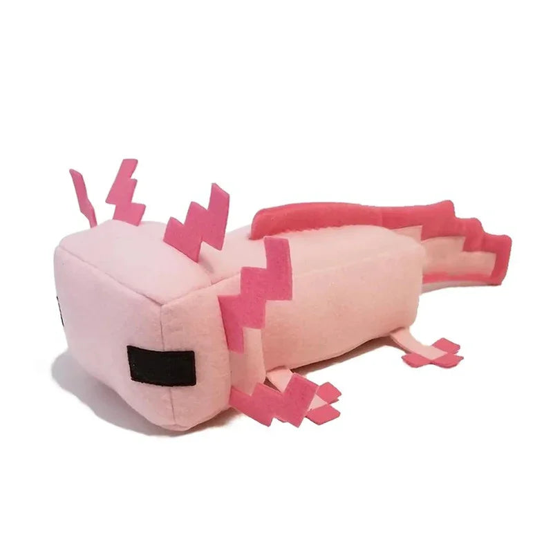 Cute Pink Pixel Axolotl Plush
