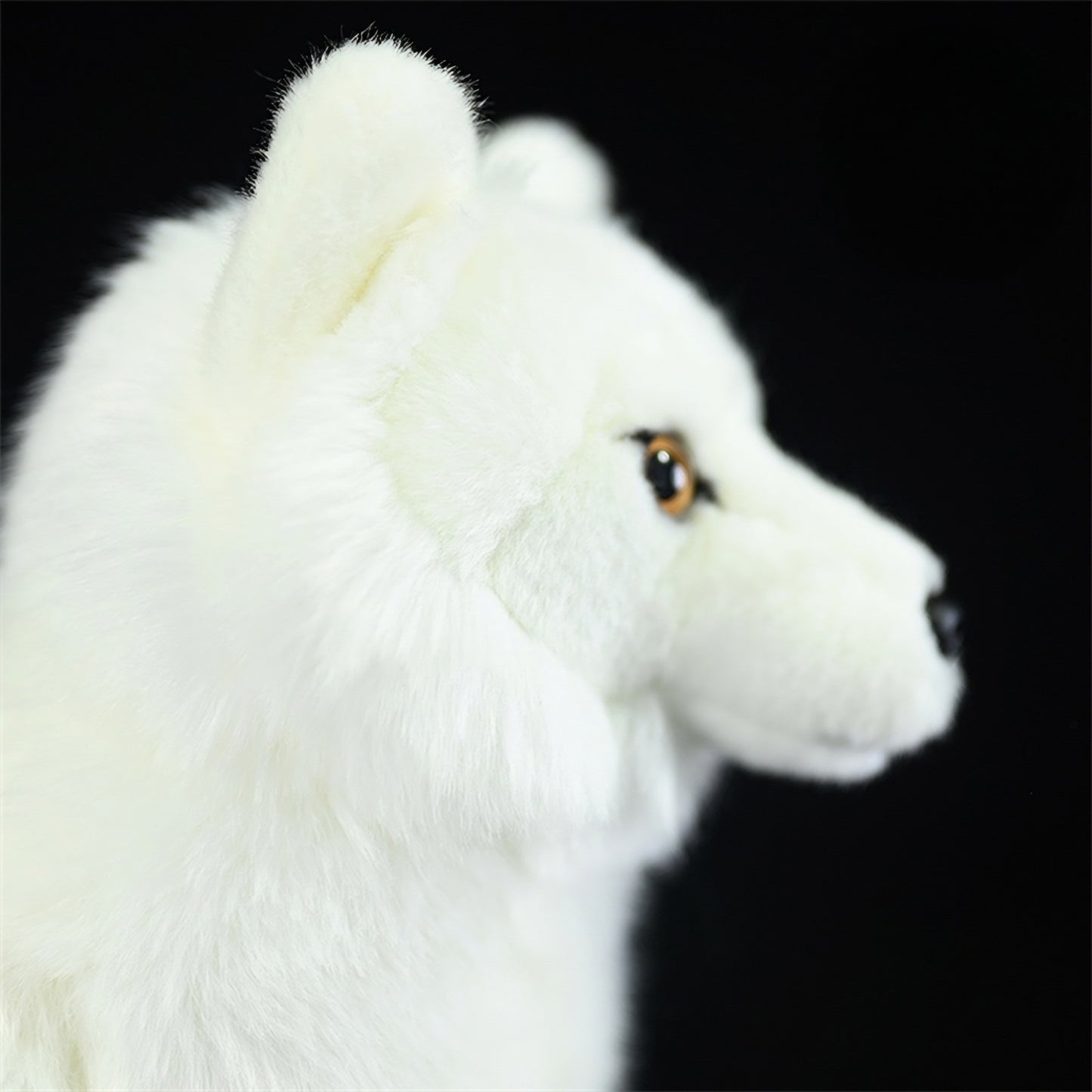 Realistic White Fox Plush