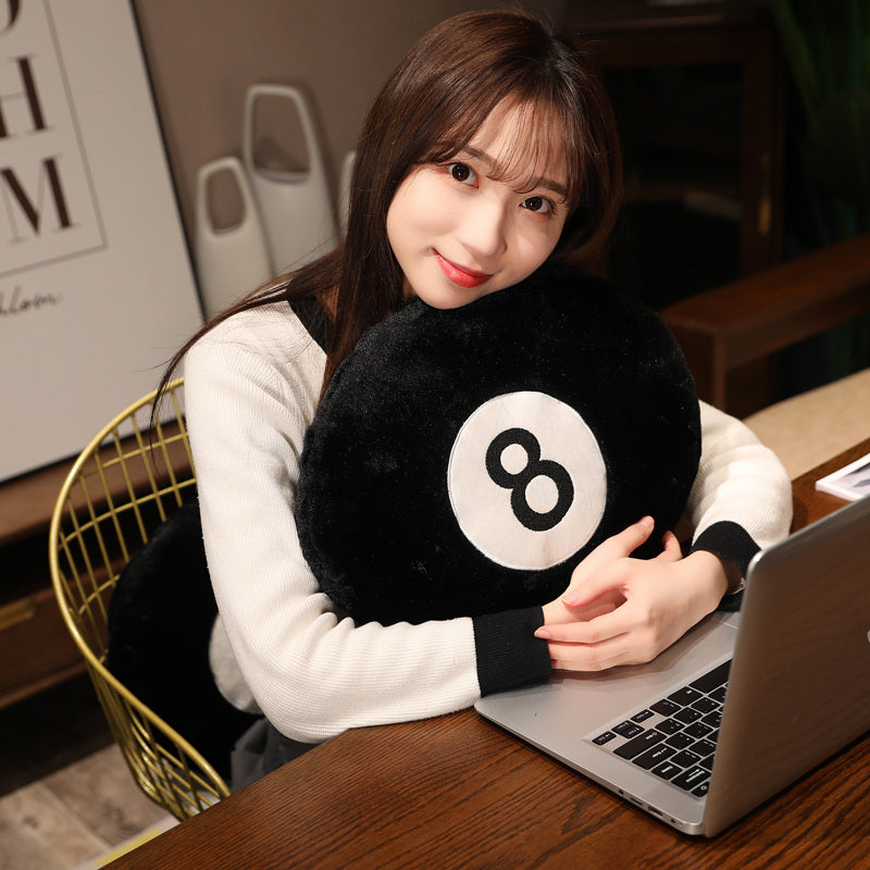 Billiard 8 Ball Pillow Plush
