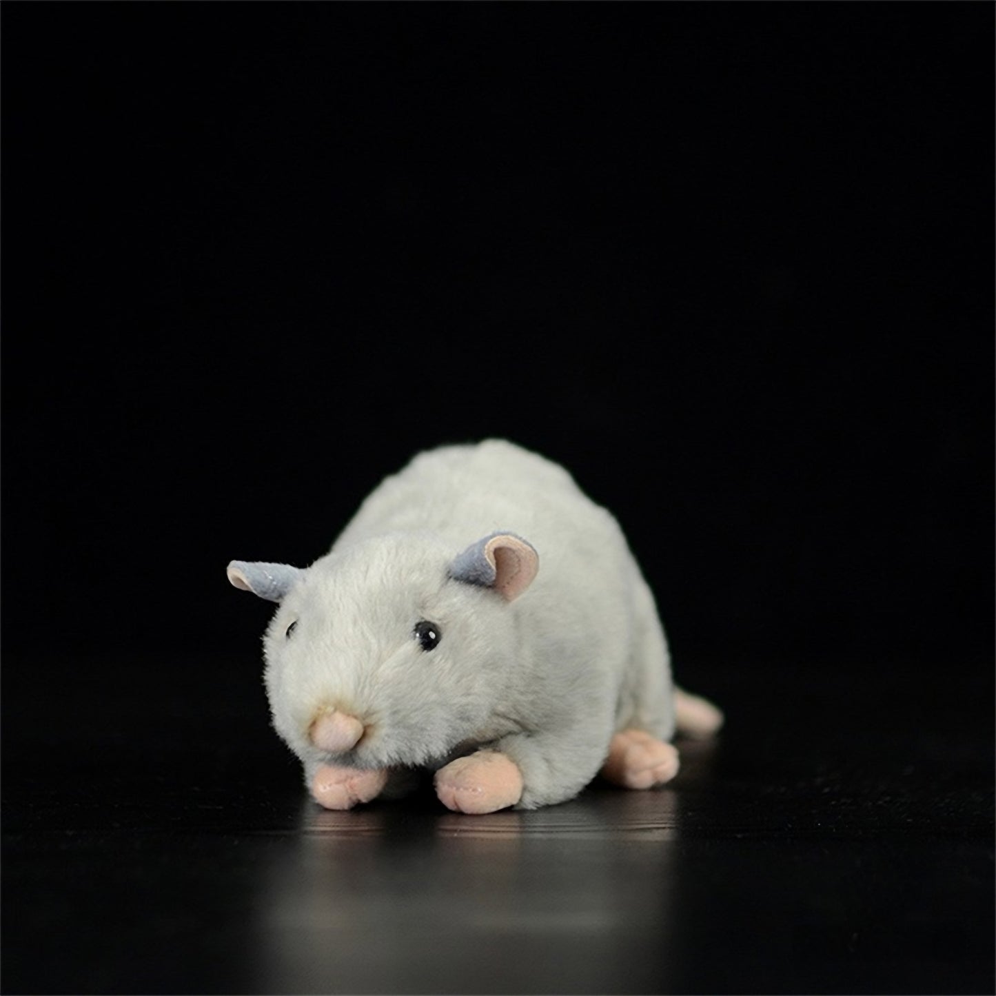 Realistic Grey Mouse Plush