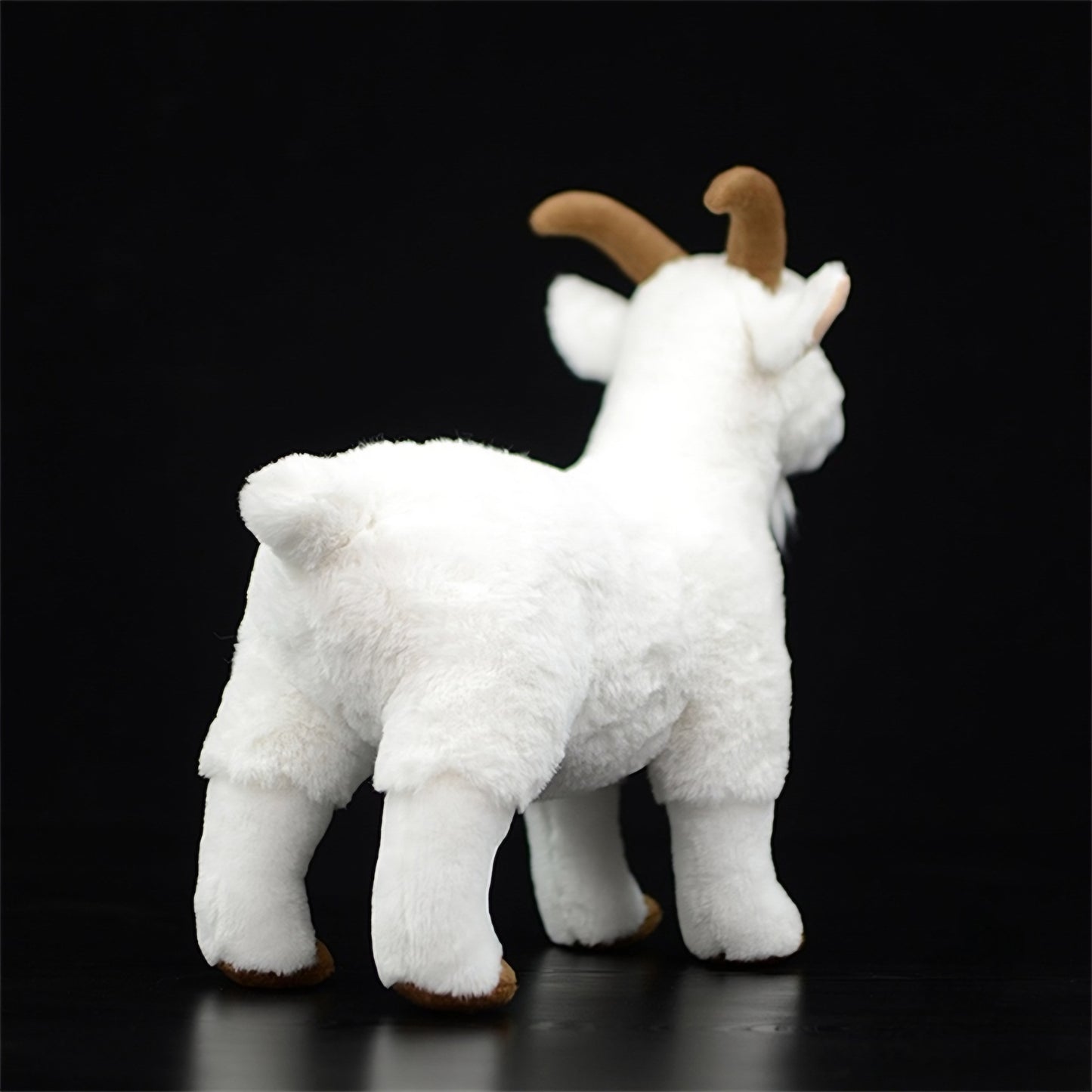 Realistic White Goat Plush