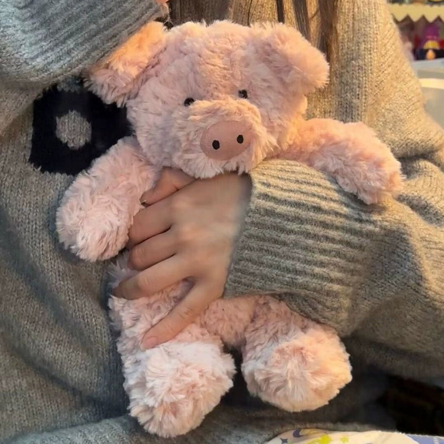 Cute Fluffy Pig Plush