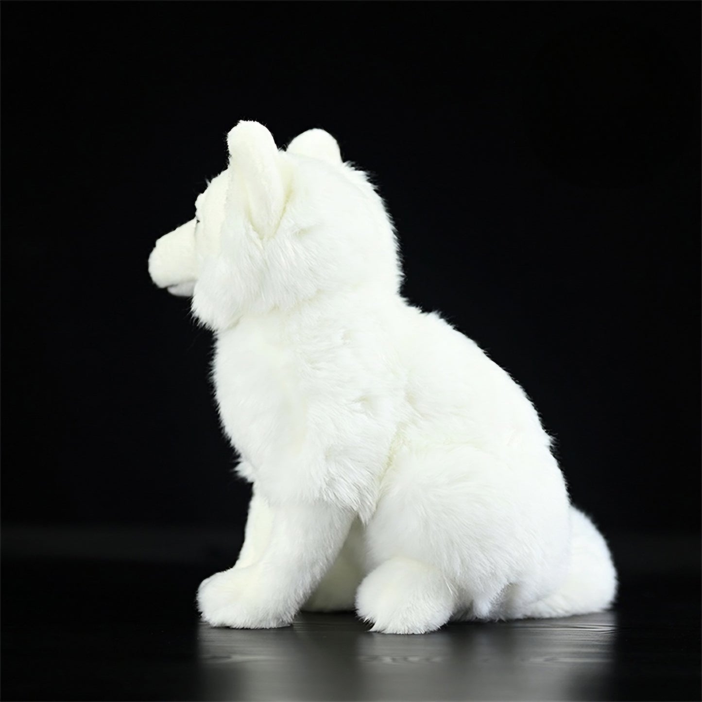Realistic White Fox Plush