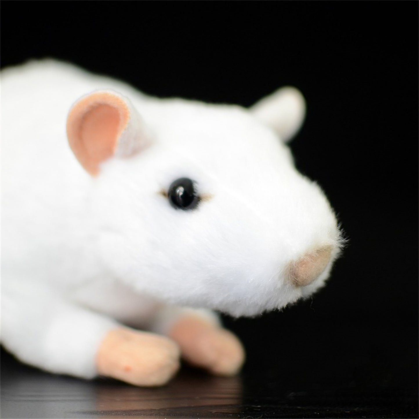 Realistic White Mouse Plush