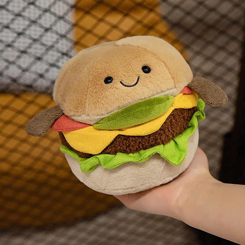 Cute Fluffy Hamburger Plush