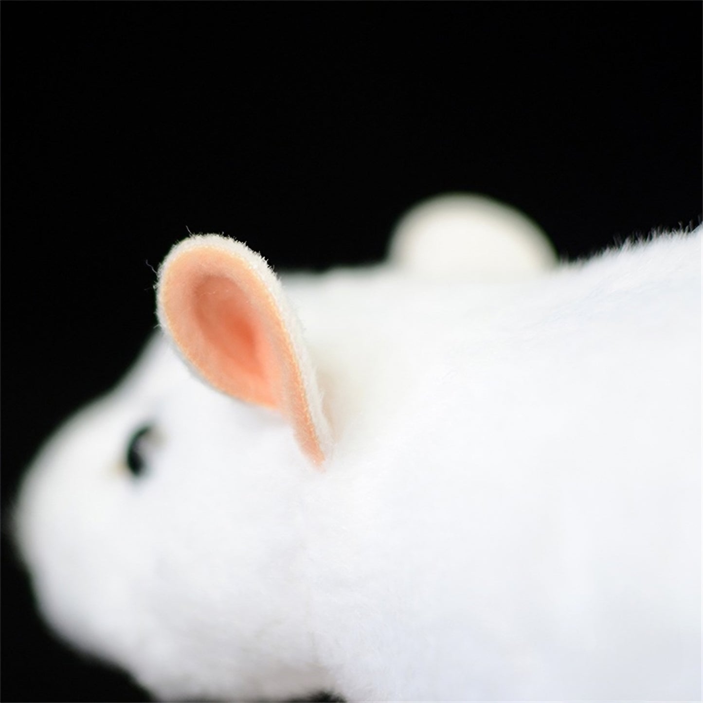 Realistic White Mouse Plush
