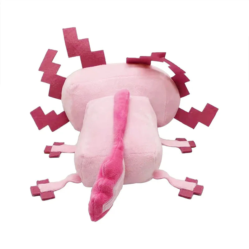 Cute Pink Pixel Axolotl Plush