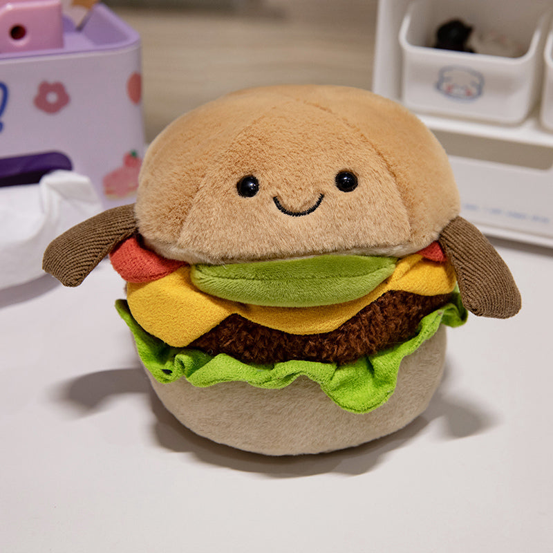 Cute Fluffy Hamburger Plush
