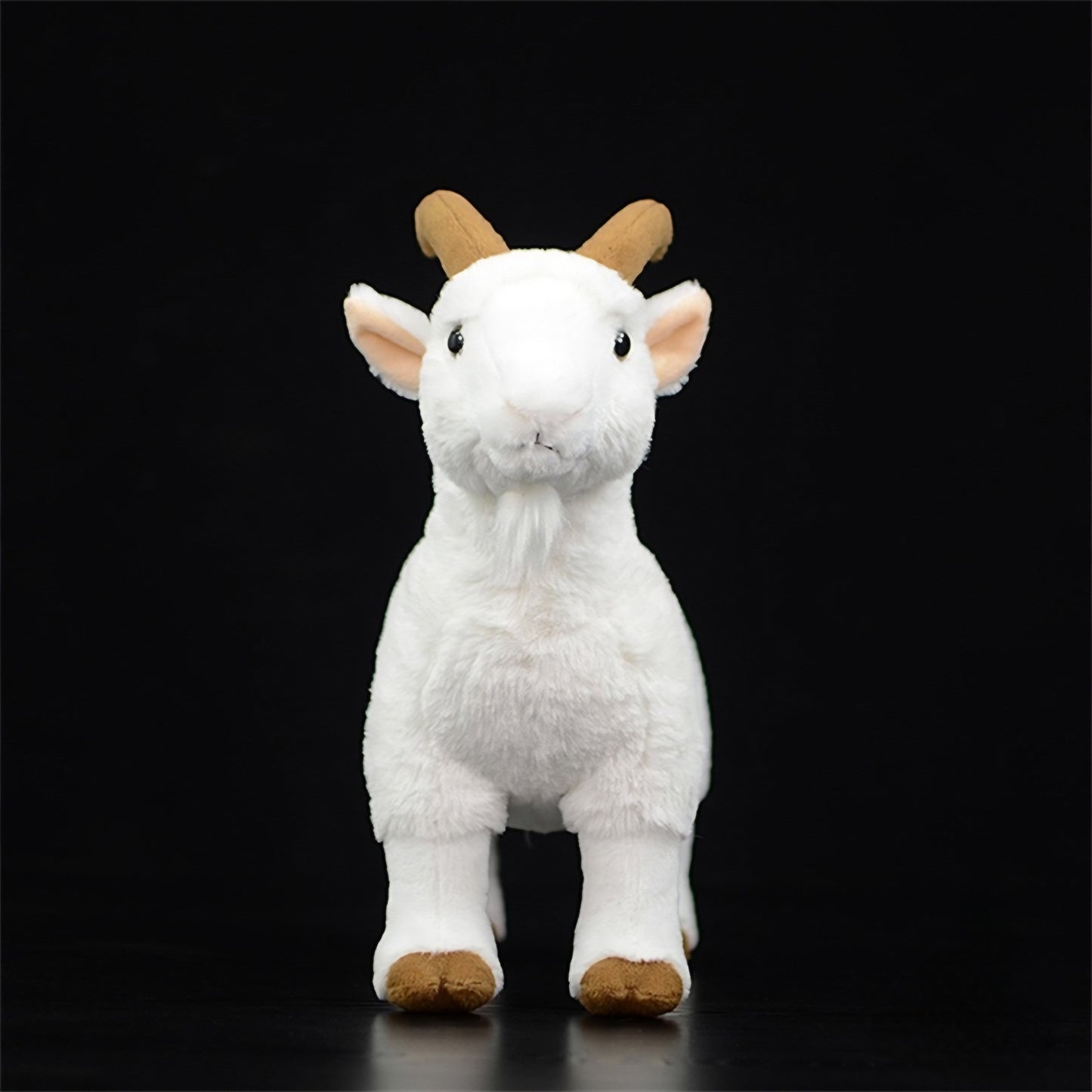 Realistic White Goat Plush