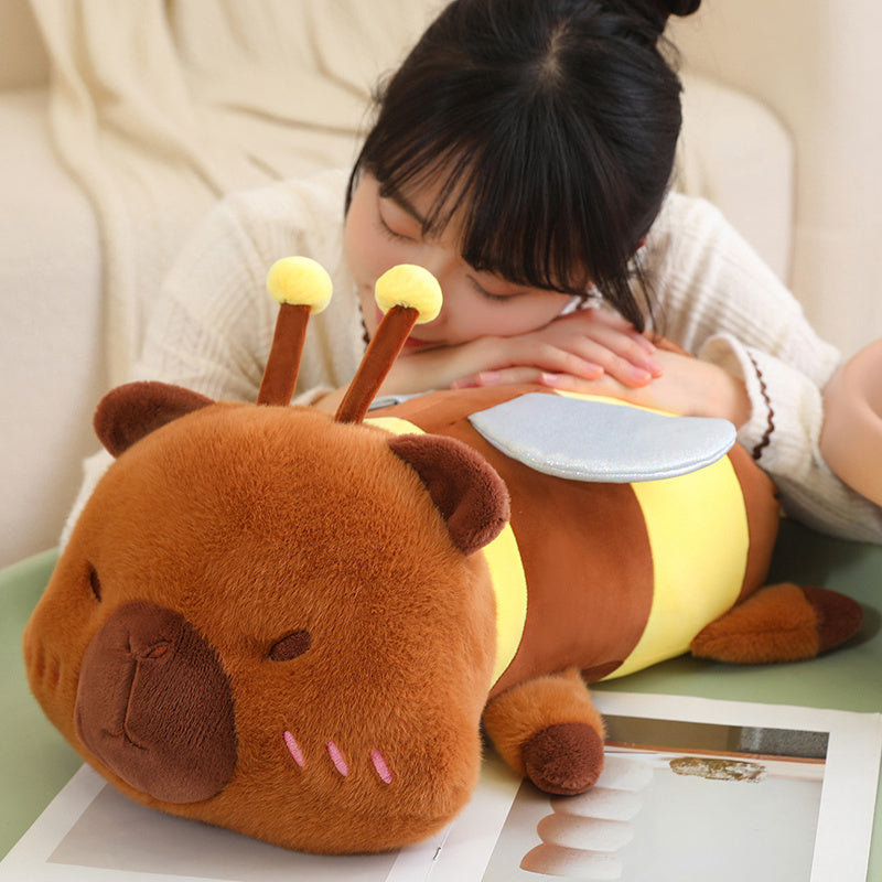 Bee Capybara Stuffed Plushie
