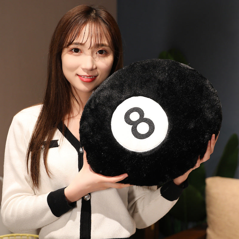 Billiard 8 Ball Pillow Plush