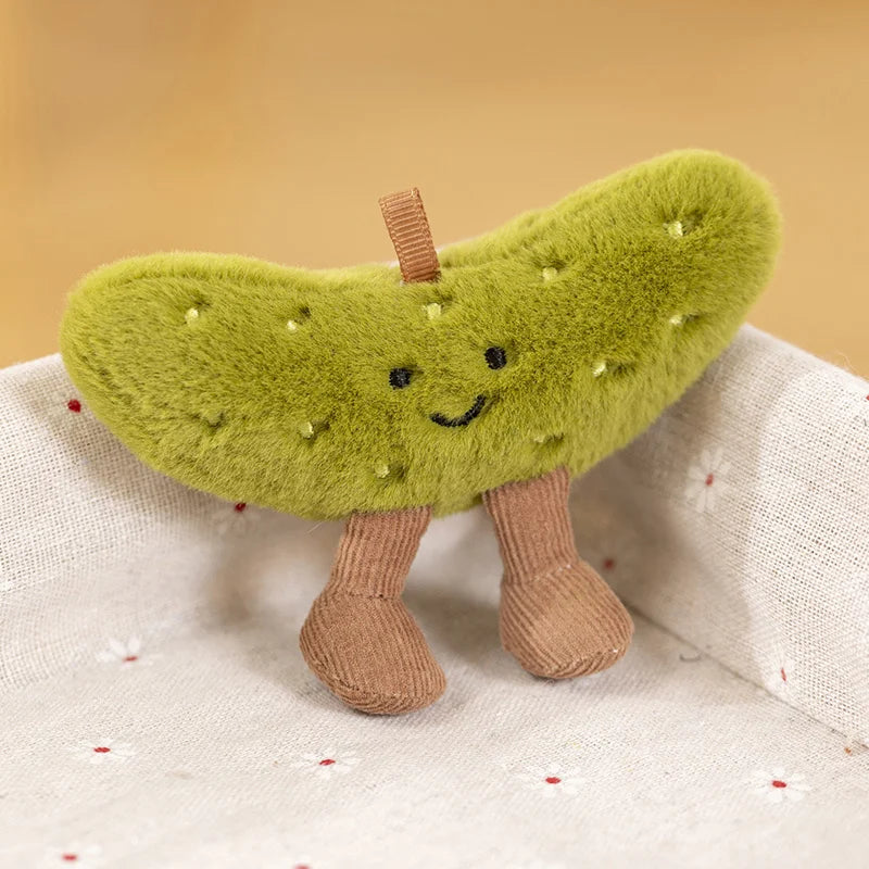Cute Fluffy Pickle Plush
