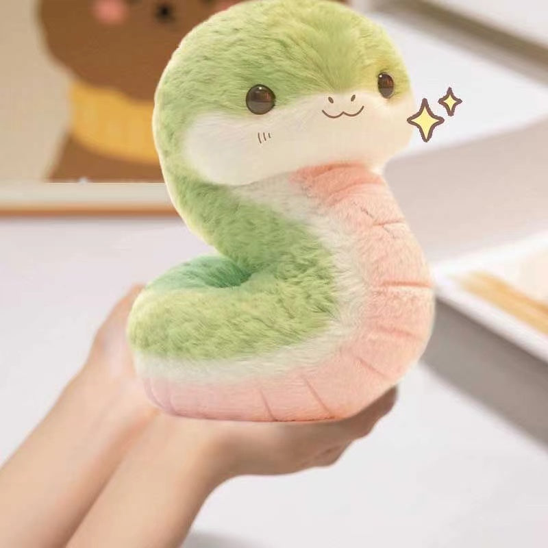 Kawaii Fuzzy Snake Plush