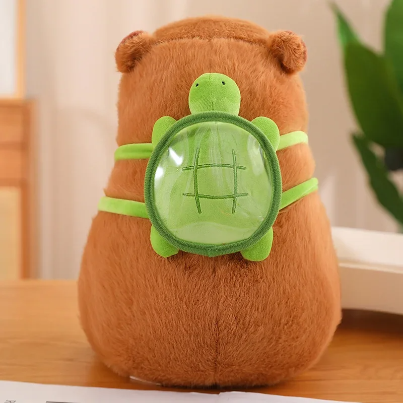 Turtle Backpack Capybara Plushie