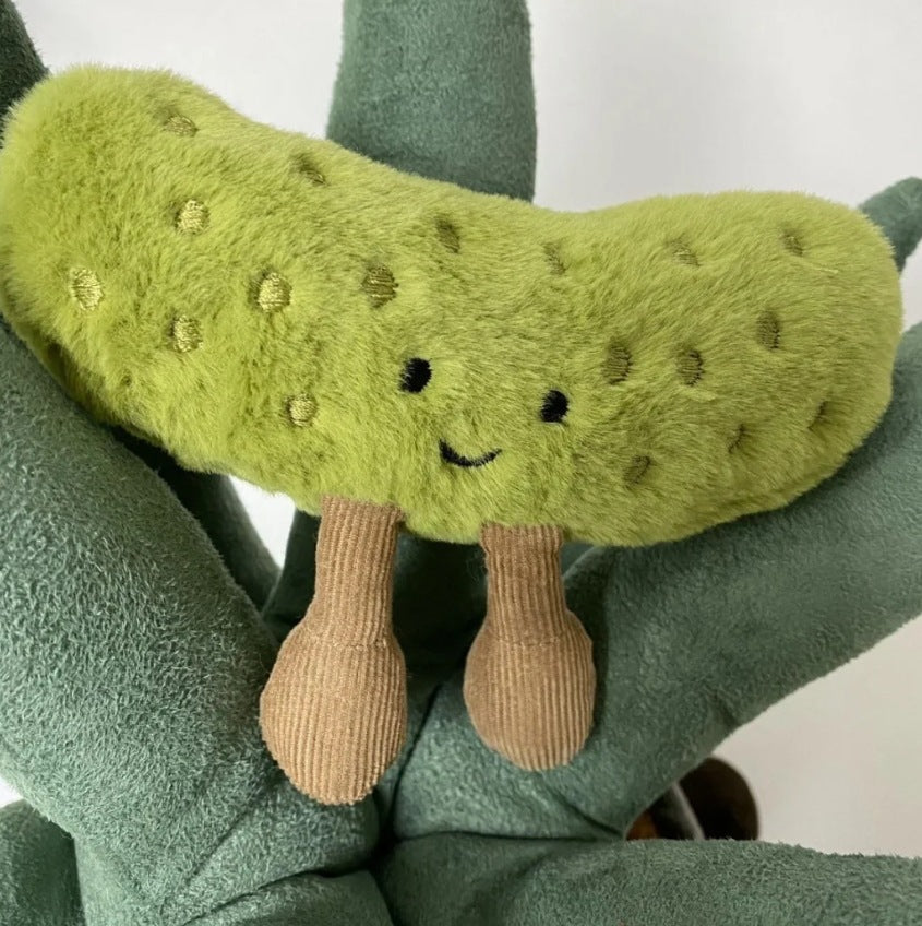 Cute Fluffy Pickle Plush