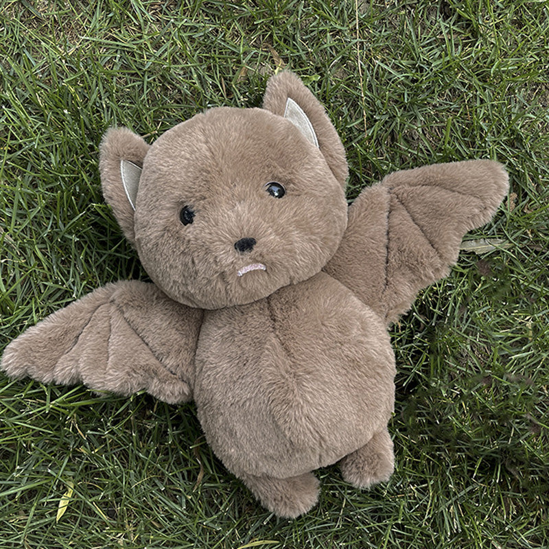 Fuzzy Brown Bat Plush