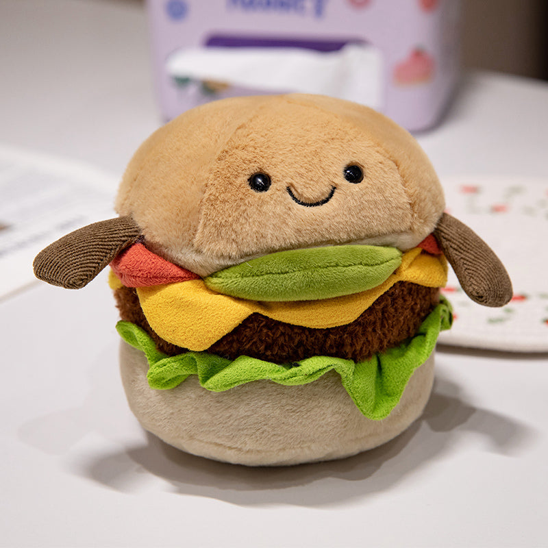 Cute Fluffy Hamburger Plush