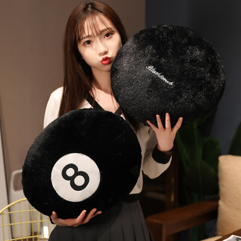 Billiard 8 Ball Pillow Plush