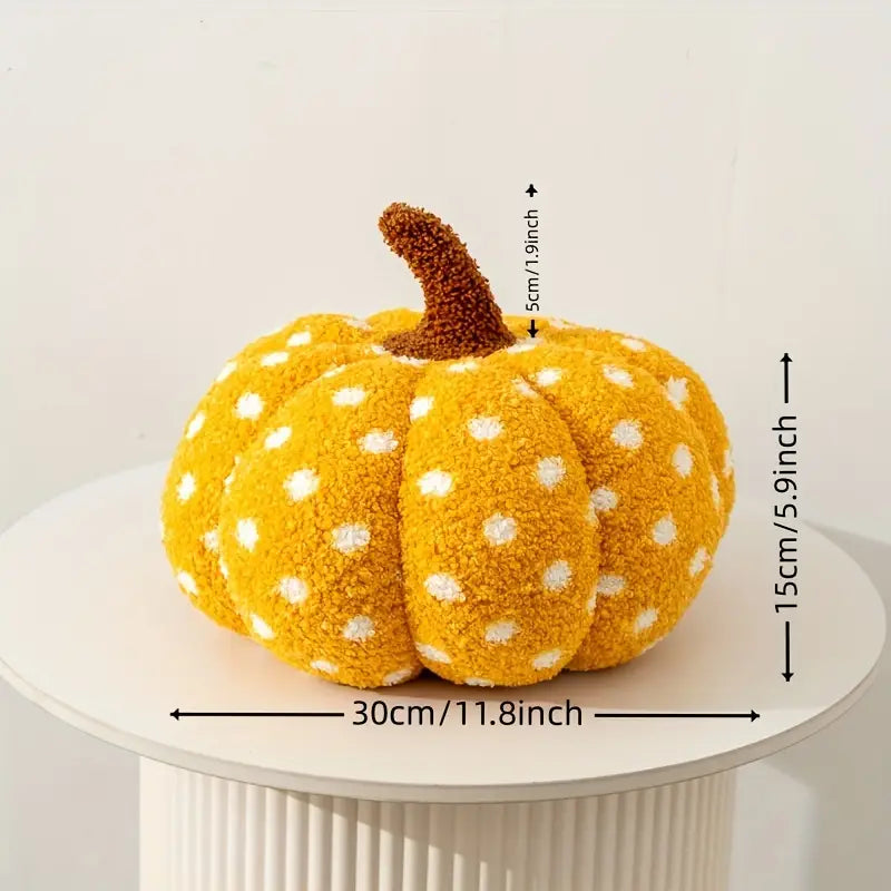 Polka Dot Pumpkin Plush