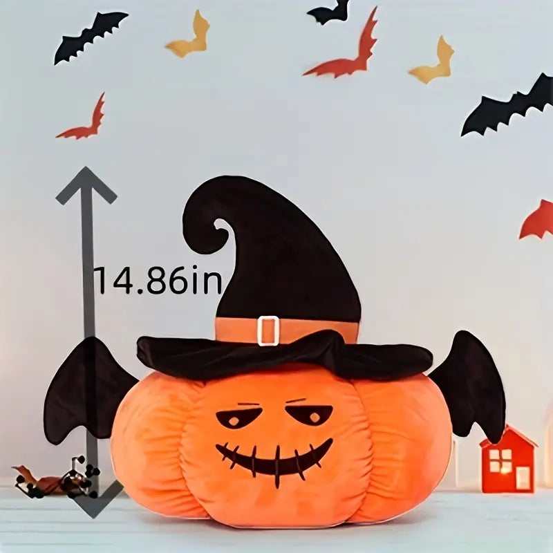 Stuffed Halloween Pumpkin Bat Plush