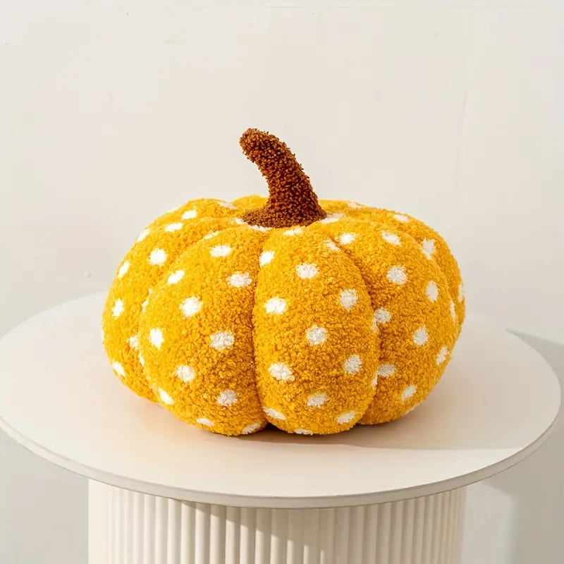 Polka Dot Pumpkin Plush