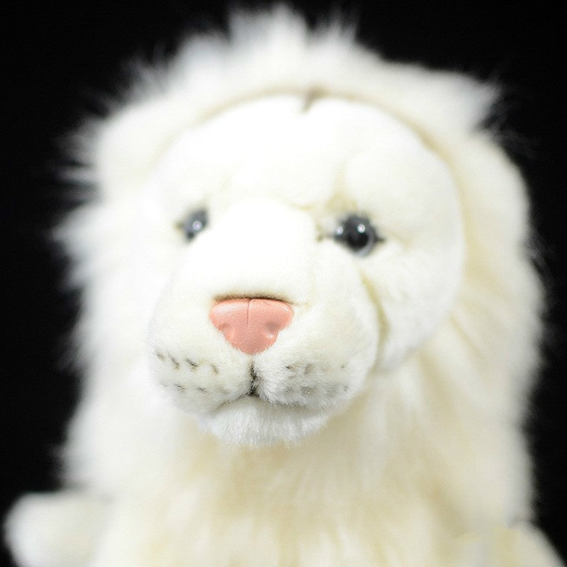 Realistic White Lion Plush