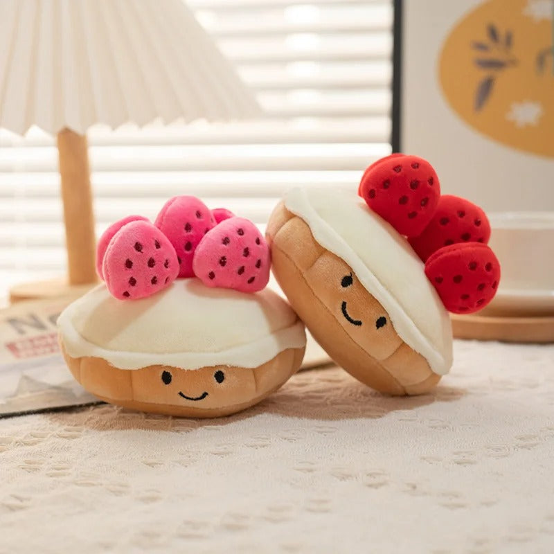 Cute Strawberry Cake Plush