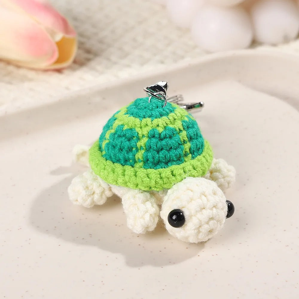 Cute Crochet Turtle Keychain