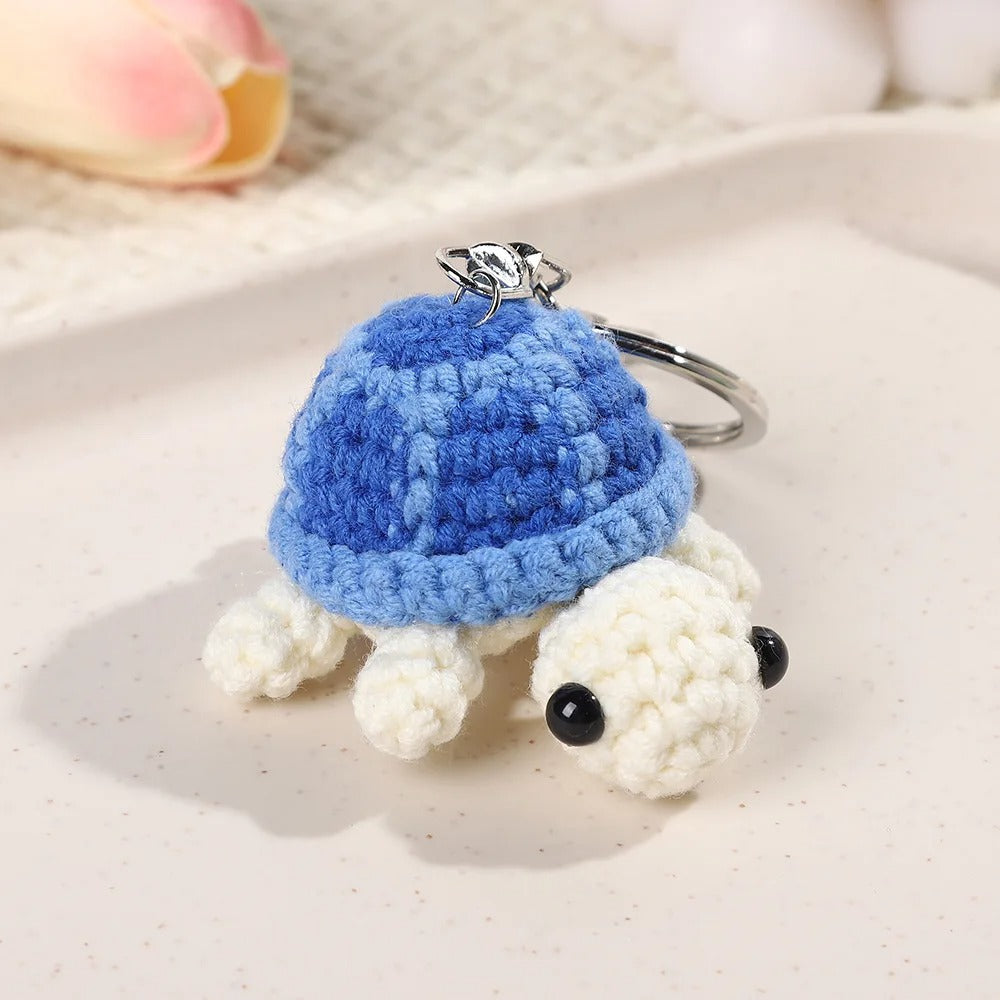 Cute Crochet Turtle Keychain
