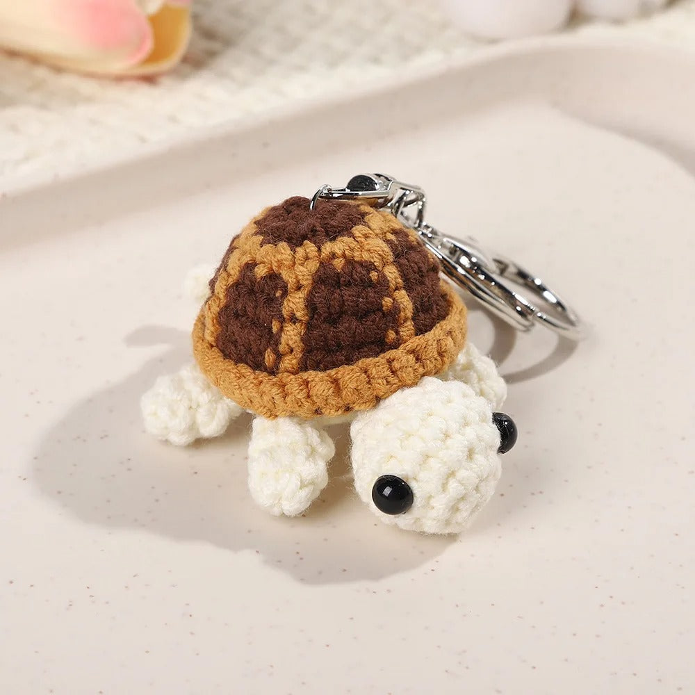 Cute Crochet Turtle Keychain