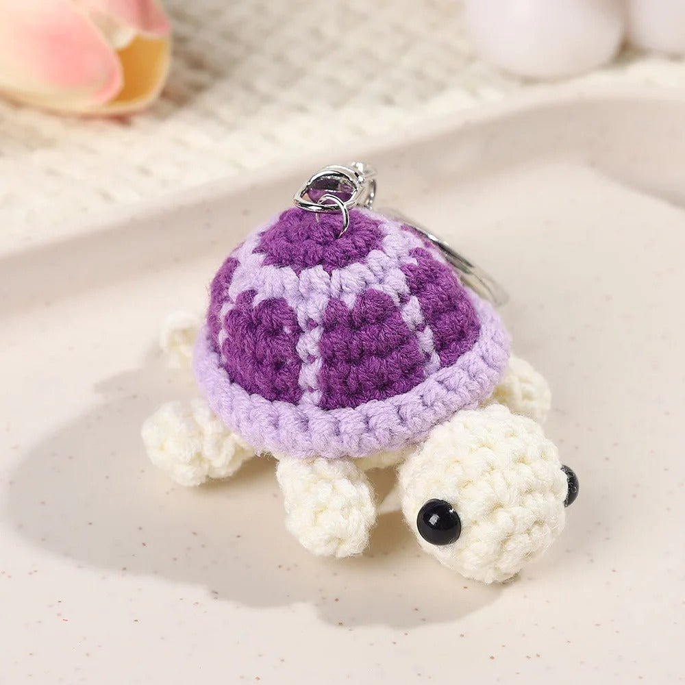 Cute Crochet Turtle Keychain