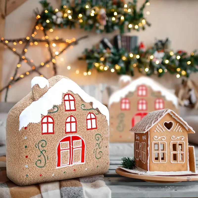 Cute Gingerbread House Plush