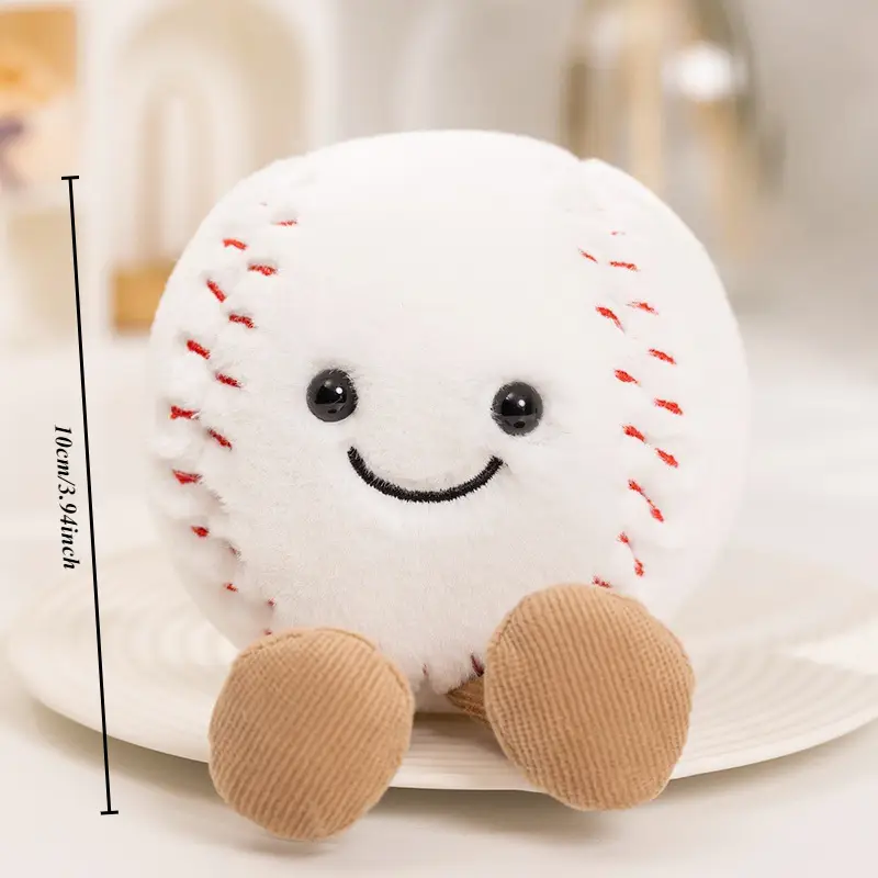 Cute Happy Baseball Ball Plush