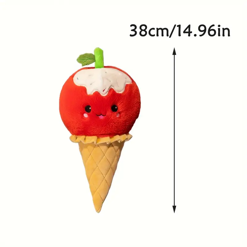 Adorable Fruit Ice Cream Cone Plush