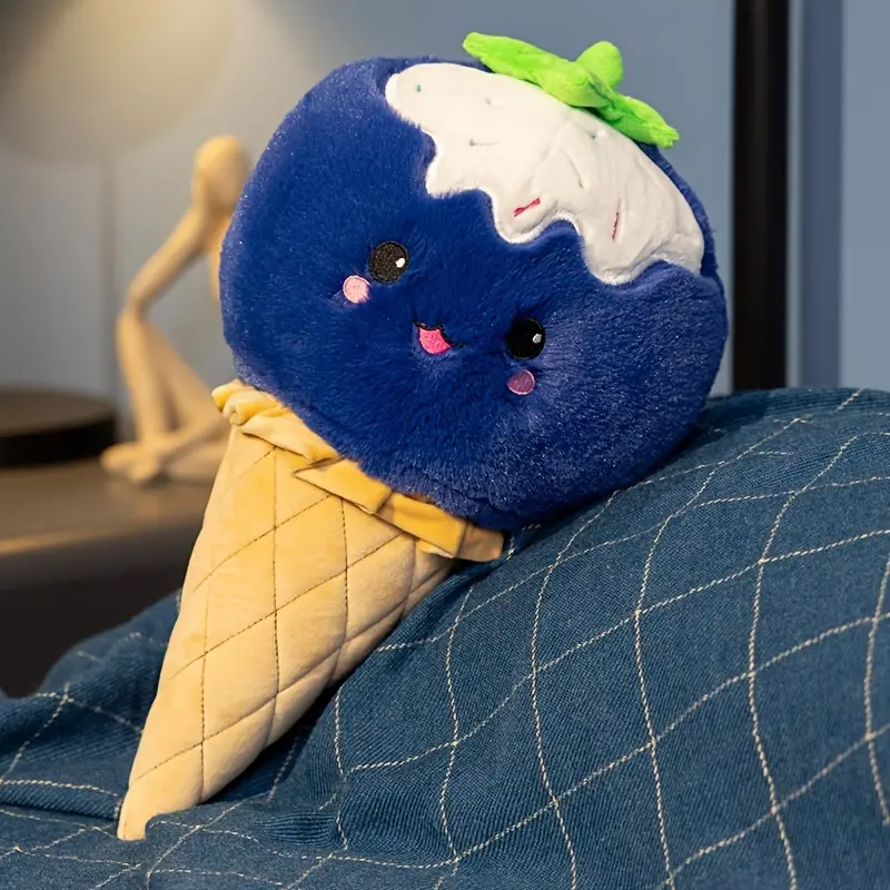 Adorable Fruit Ice Cream Cone Plush