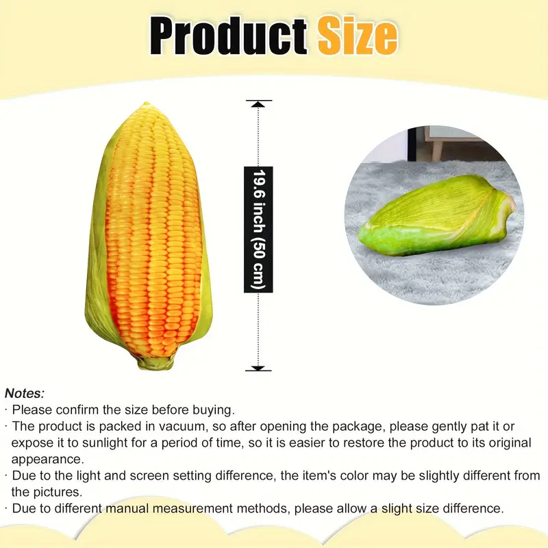Cuddly Corn Pillow Plush