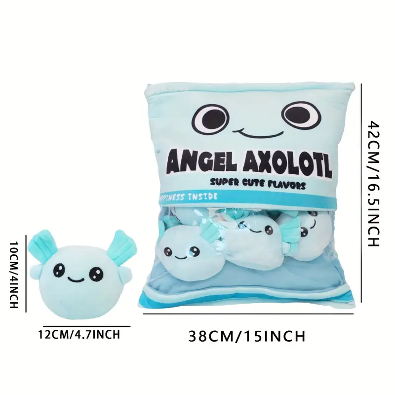 Axolotl Plushies Stuffed Bag