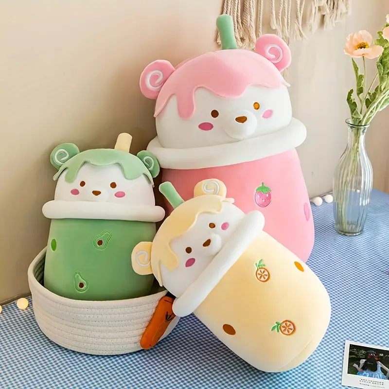 Cute Milk Bubble Tea Plush