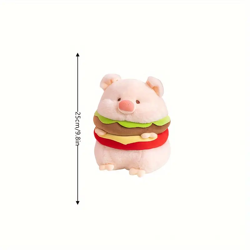Fluffy Pig Burger Plush