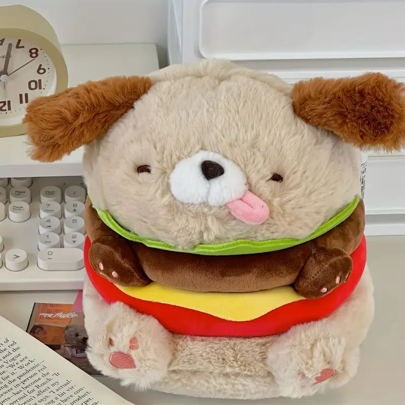 Fluffy Dog Burger Plush