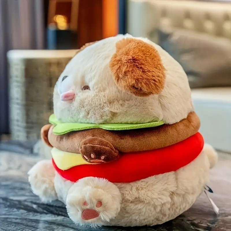Fluffy Dog Burger Plush