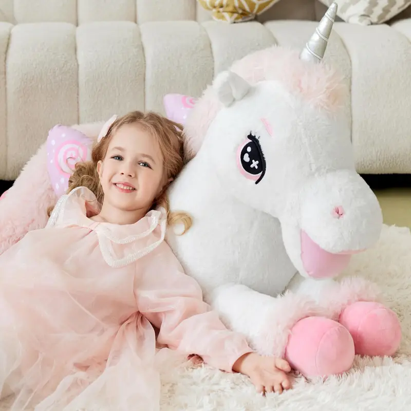 Winged Fluffy Unicorn Plush