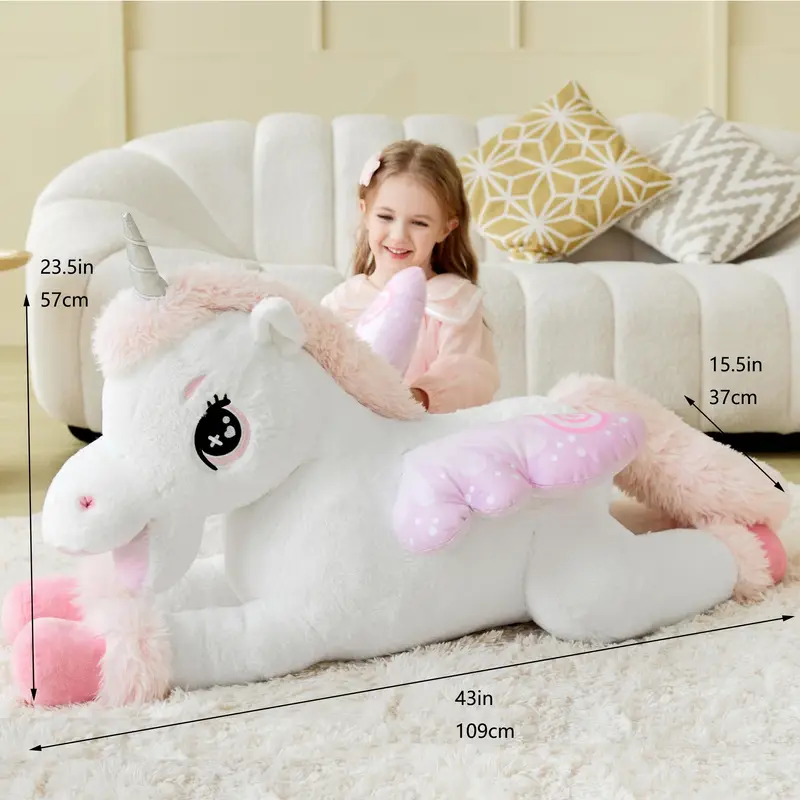 Winged Fluffy Unicorn Plush