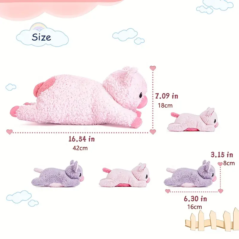 Adorable Pink Stuffed Pig