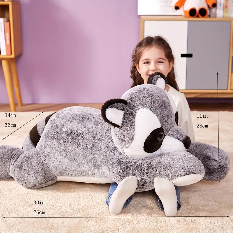 Cuddly Giant Raccoon Plush