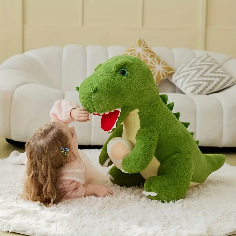 Angry Fluffy Dino Plush