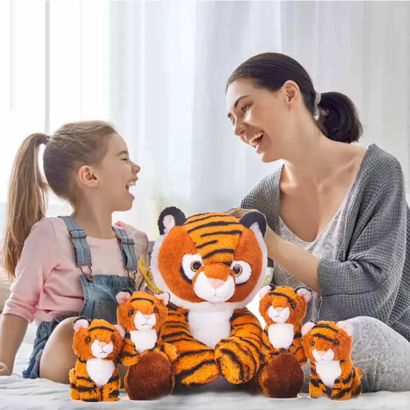 Fuzzy Stuffed Tiger Plush